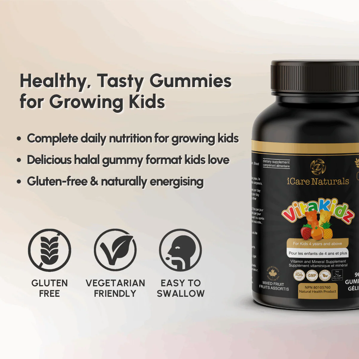 VitaKidz - Multivitamin Gummies for kids - Halal Gummies, Gluten-Free. - Image 6
