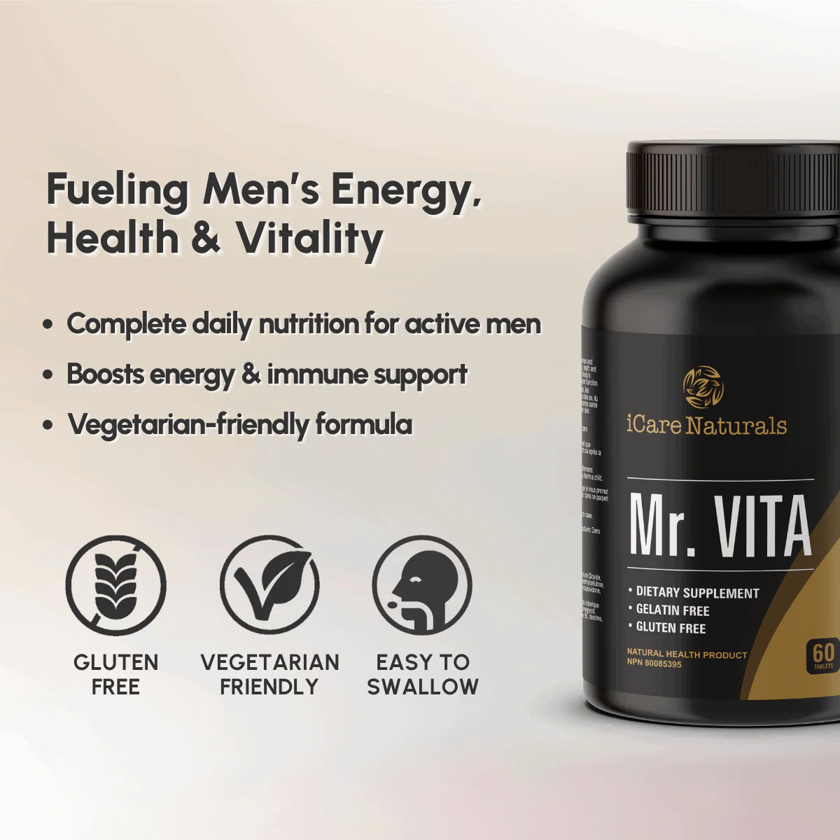 Mr Vita - Men's Multivitamin - Helps Build Immune System - Halal, Vegetarian Friendly, Gluten-Free - Image 5